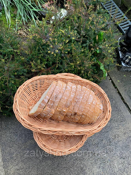 Корзина плетеная подарочная  | корзина из лозы овальная  |плетеная корзина на новый год Киев - изображение 3