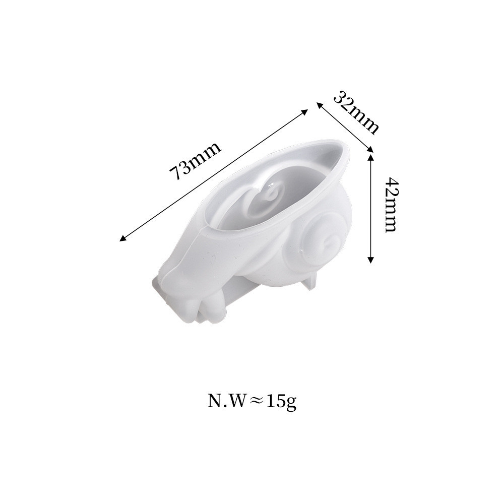 Молд силиконовый Улитка 73 на 32 мм серый Киев - изображение 2