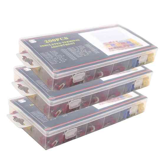 Набір клем із ізоляцією 200 шт. (18 видів клем) Мукачево