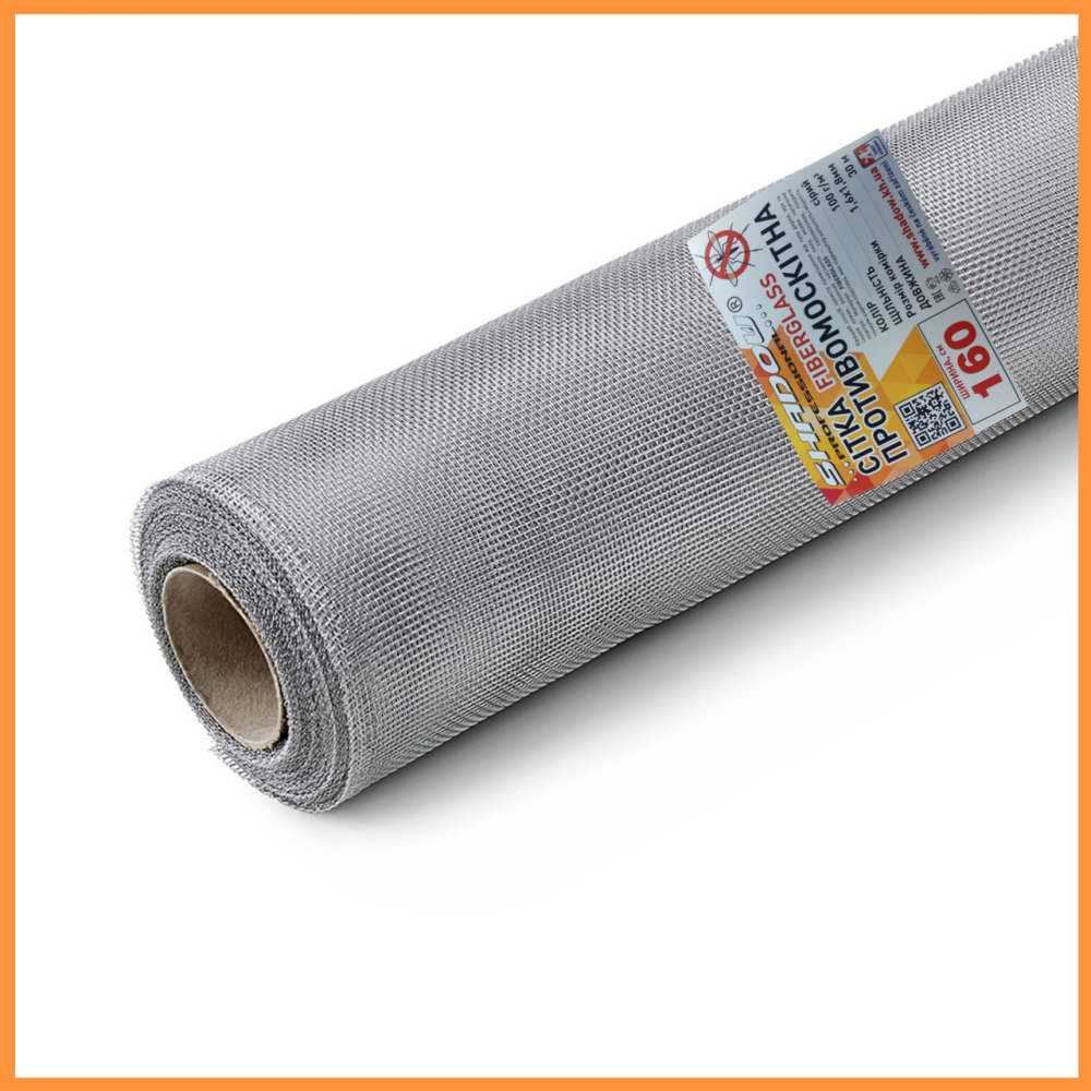 Москитная сетка 1.6х30 м   на окно   (серая) сетка от комаров Днепр - изображение 2