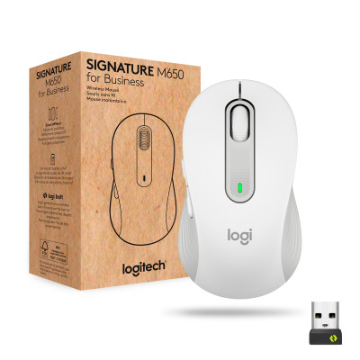 Мышка Logitech Signature M650 L Wireless Mouse for Business Off-White (910-006349) Винница - изображение 1