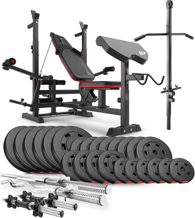 Тренажер Hop Спорт Zestaw Kulturystyczny Premium 135Kg Z Ławką Hs 1075 Київ