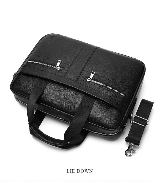 Чоловіча шкіряна ділова сумка портфель для ноутбука і документів Київ - фото 7