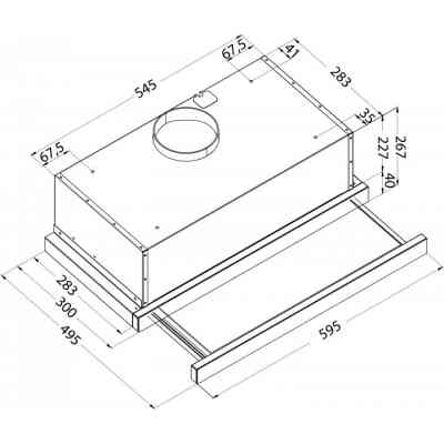 Вытяжка кухонная Pyramida ATH 60 S (1150) GWH Винница