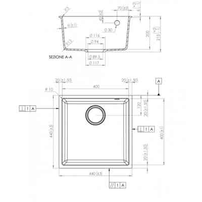 Мийка кухонна Elleci Q 102 under top titano 68 Вінниця