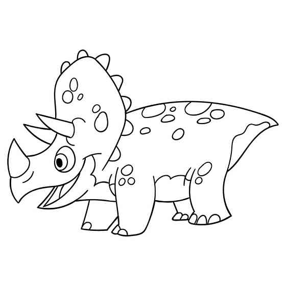 Дитяча розмальовка на полотні "Трицератопсик" 15058-AC 25х30 см Вінниця