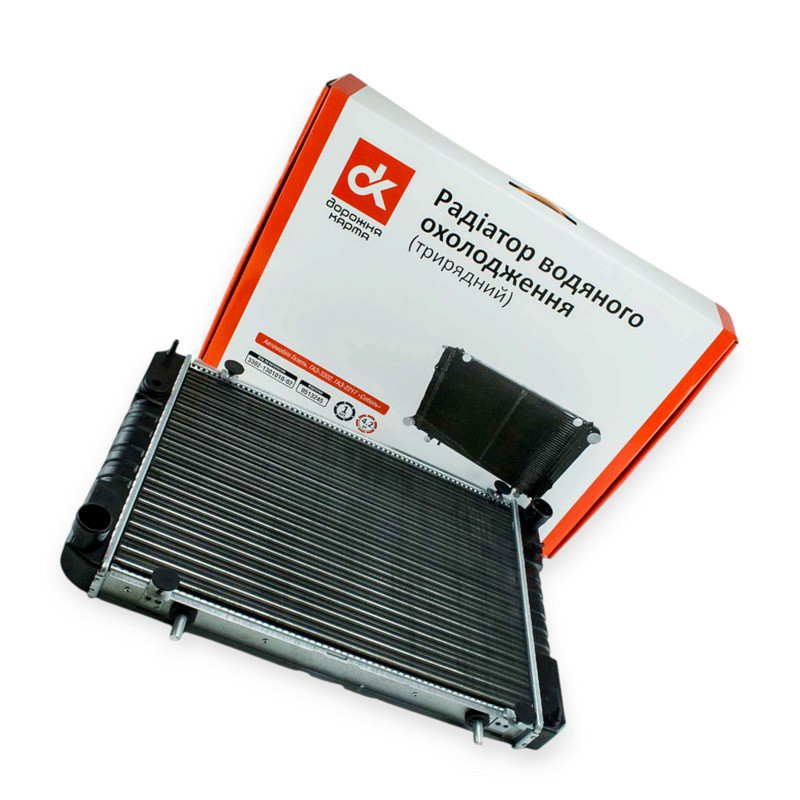 Радіатор двигуна ГАЗ 3302 3-х рядний новий зразок DK охолодження Мукачево - фото 1
