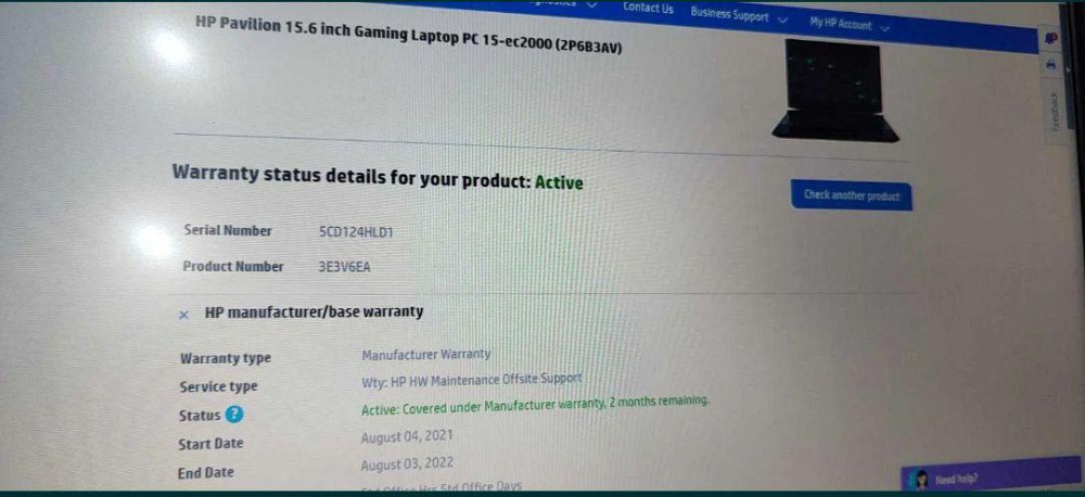 Ноутбук Hp gaming 15-ec2000ns - Ryzen 5 5600/gtx 1650/16gb 512 Киев - изображение 7