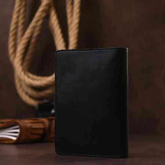 Матовый кожаный тревел-кейс Черный (SHVIGEL) Киев