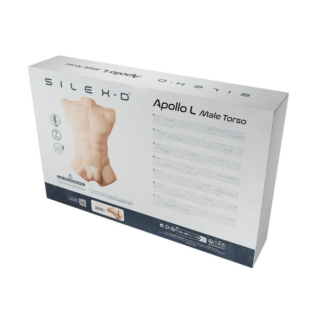 Торс з фалоімітатором на присосці SilexD Apollo L Male Torso, суперреалістичний, термореактивний Sex Aura Київ - фото 9