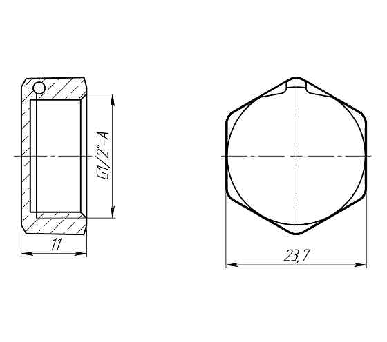Заглушка 1/2″В латунна під пломбу LC301P OPTIMUM Тернопіль