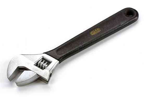 Ключ разводной CrV 0-35/300мм прорезиненный (Сила) Харьков