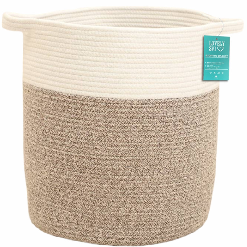 Корзина Органайзер Lovely Svi для хранения белья или игрушек 35 х 41 см Светло -коричневый Киев - изображение 1