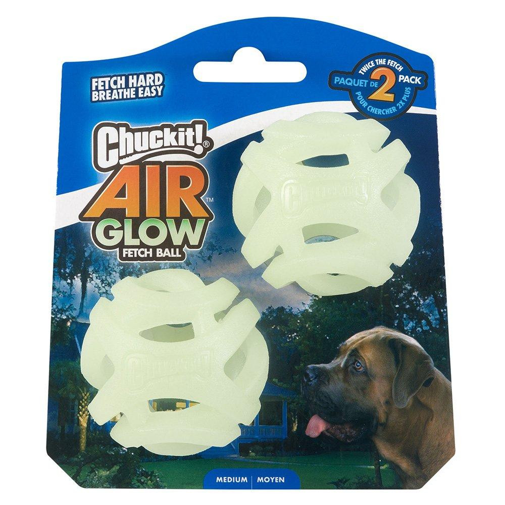 Мячик для собак Chuckit! Max Glow Air Fetch Ball игрушка светящийся в темноте размер S, набор 2 шт Винница - изображение 1