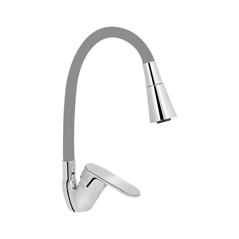 Змішувач для кухні Lidz Tani 008F3 з гнучким виливом (k40) LDTAN008F3GCR39507 Chrome/Grey Київ - фото 6