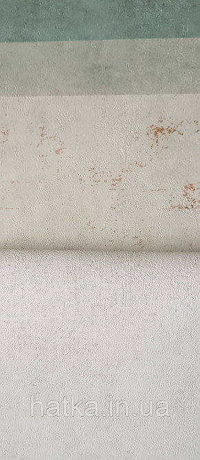 Шпалери вінілові на флізеліні Caselio 0.53х10 Beton 2 під штукатурку під бетон світло-зелені матові Київ - фото 5