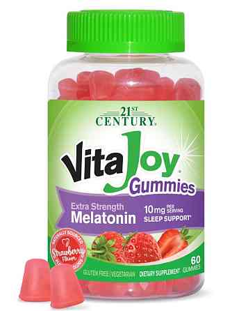 Мелатонін 21st Century  VitaJoy Melatonin 10 mg 60 жув табл Київ