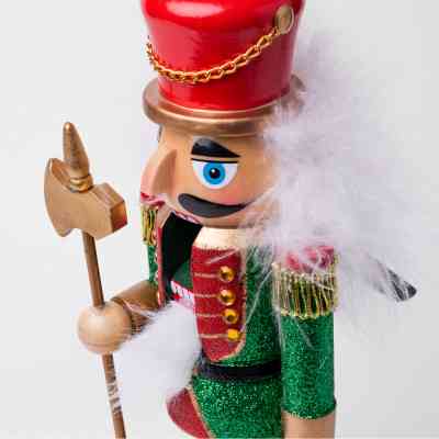 Новорічна фігурка Novogod`ko Лускунчик 30 см Дерево Червоно-зелений (974679) Вінниця