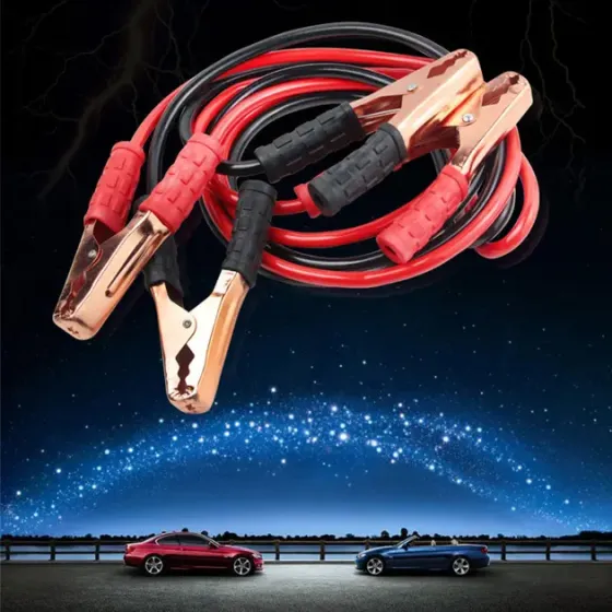 Пусковые провода прикуривания 500A профессиональные с максимальным током пуска для зарядки аккумулятора Коломия