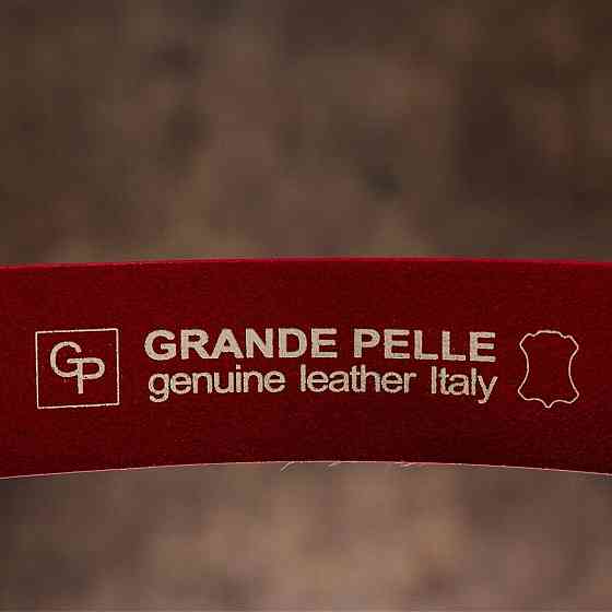 Ремень женский кожаный GRANDE PELLE 11262 Красный Киев