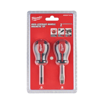 Набір викруток Milwaukee магнітних коротких з тригранною рукояткою 2шт. (4932471810) Вінниця - фото 4