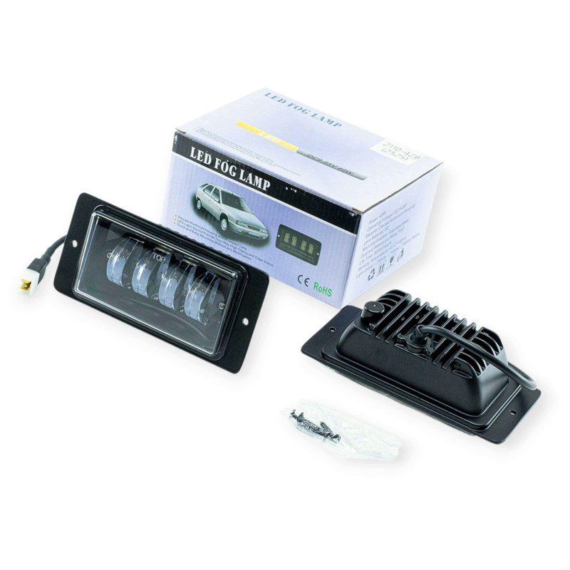 Фара 2110-2115 LED 40W 4 диодных элементов металлический корпус (к-кт 2 шт) противотуманная Мукачево - изображение 1