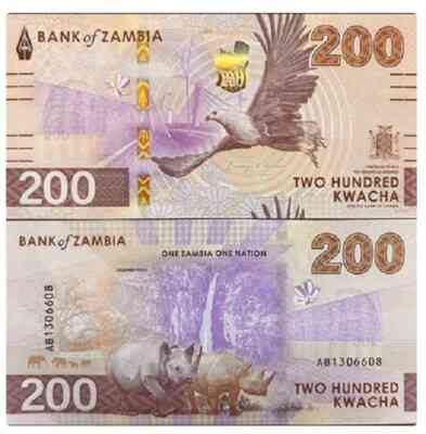 Замбія / Замбия / Zambia 200 Kwacha 2024(2025) Pick 66 UNC Полтава