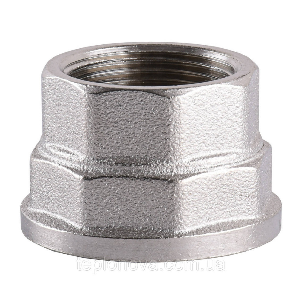 Муфта редукційна нікельована 1 1/2| ВР х 1 1/4| ВР штампована восьмигранна А0338А (нк) VA Чернівці - фото 2
