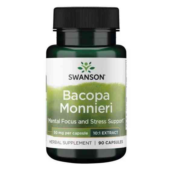 Бакопа Монье Swanson Bacopa Monnieri 10:1 Extract 50 mg 90 caps Луцьк