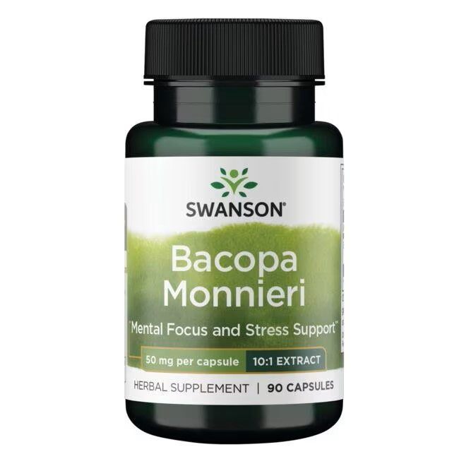 Бакопа Моньє Swanson Bacopa Monnieri 10:1 Extract 50 mg 90 caps Луцк - изображение 1