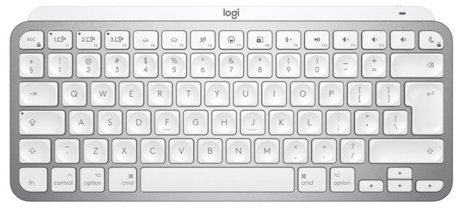 Клавіатура Logitech MX Keys Mini For Mac Wireless Illuminated Pale Grey (6772198) Київ - фото 1