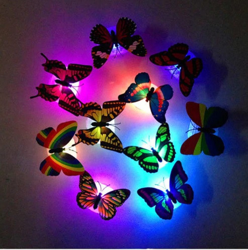 Світлодіодні метелики 1шт. З ДЕФЕКТОМ (праве крило відрізане, приклеїли) Київ - фото 3