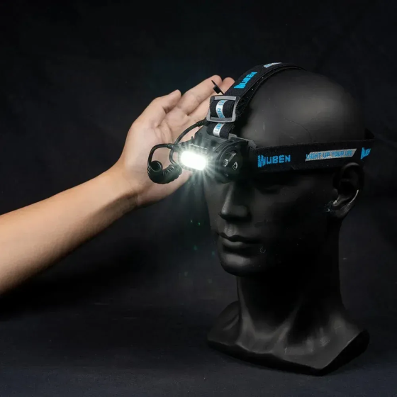 Налобний ліхтар Wuben E7 з пов'язкою Wuben P1 і магнітною кришкою Вінниця
