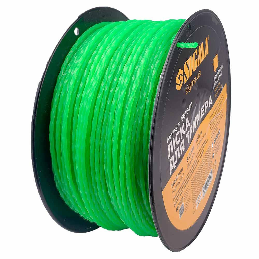 Леска для триммера крученый квадрат Ø3.0мм 160м катушка SIGMA (5616411) Киев - изображение 3