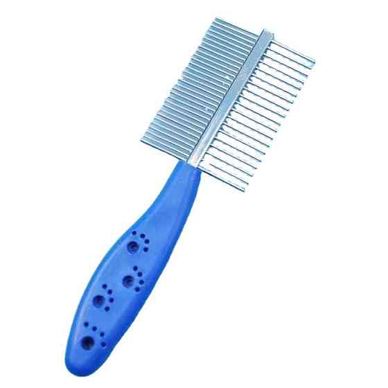 Металева двостороння гребінка для тварин, собак і котів, догляд за шерстю, 17 см Київ