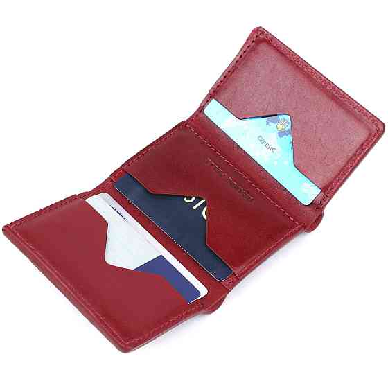 Практичное женское портмоне Grande Pelle 11574 Бордовый Киев