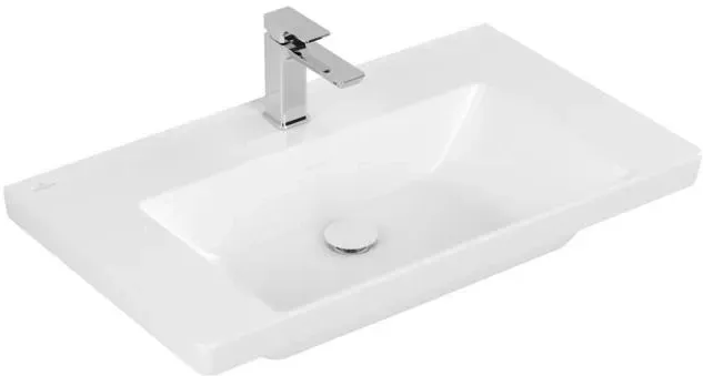 Раковина  Villeroy&Boch Subway 3.0 80X47Cm Stone White Ceramicplus (4A7081RW) Киев - изображение 1