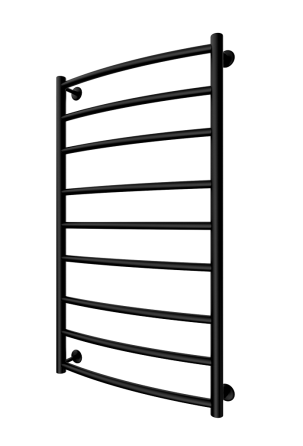 Водяной полотенцесушитель Mario INOX Классик 970х530/500 чорный мат Киев