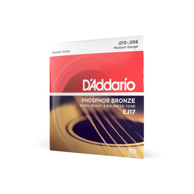 Струны для гитары D'Addario Phosphor Bronze Medium (13-56) (EJ17) Винница - изображение 2