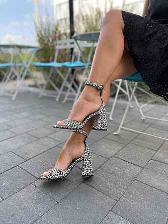 LIRIO Босоніжки жіночі шкіряні літні на підборах леопардові відкриті LIRIO L0305/8073-68 Коломыя