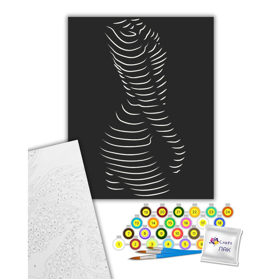 Картина за номерами "Звабливий силует" 10117-AC 40х50 см Вінниця - фото 2