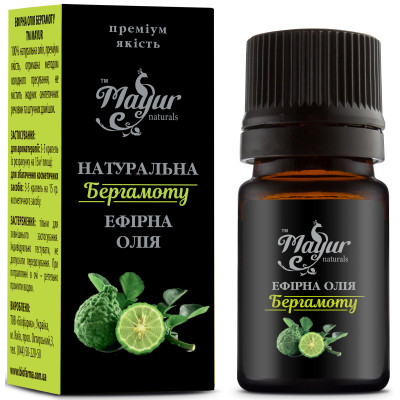 Эфирное масло Mayur Бергамота 5 мл (4820230951790) Винница - изображение 1