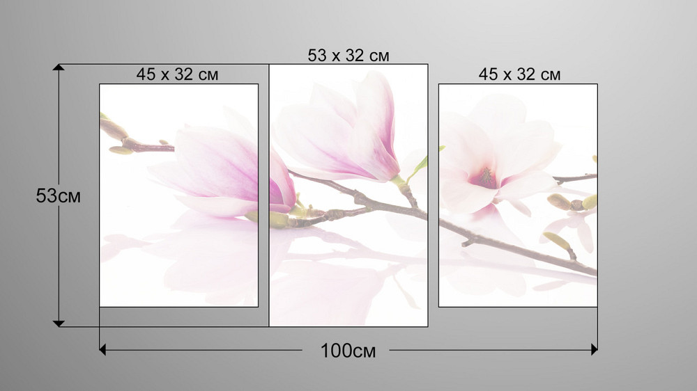 Модульная картина Цветы  Art-20_3 Киев - изображение 3