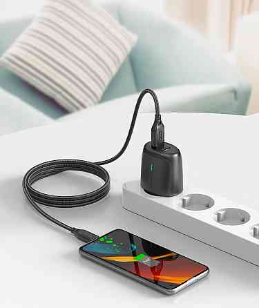 Кабель XO NB235 Zebra Series Braided USB-A to Micro - 1m (Black) (6974583) Киев