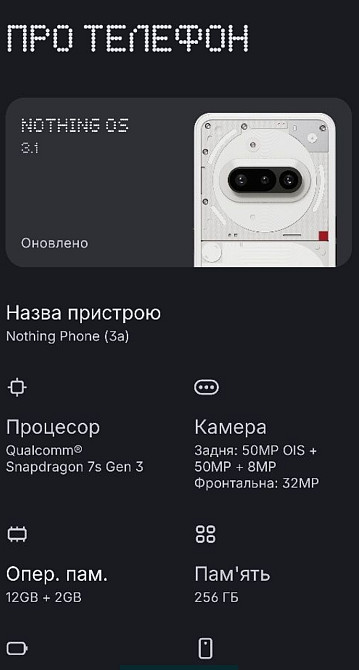 Телефон Nothing Phone 3a 12/256Gb. Харків - фото 1
