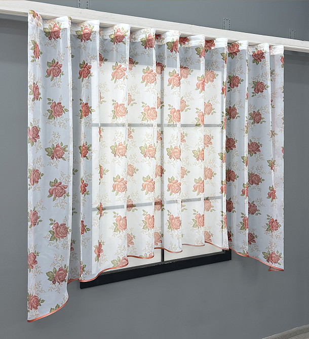 Кухонна арка VR-Textil № 000к білий з пудровим 280х150 см (51-242) Київ - фото 2