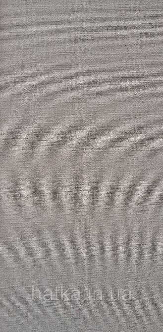 Шпалери вінілові на флізеліні AS creationTempo метрові однотонні під тканину бавовна дрібна смужка коричневі Київ - фото 1
