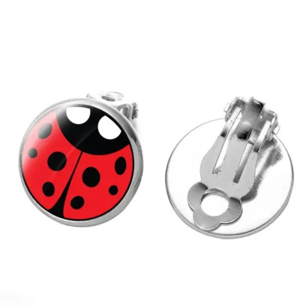 Клипсы для детей на ушки 14 мм разноцветный Киев - изображение 1