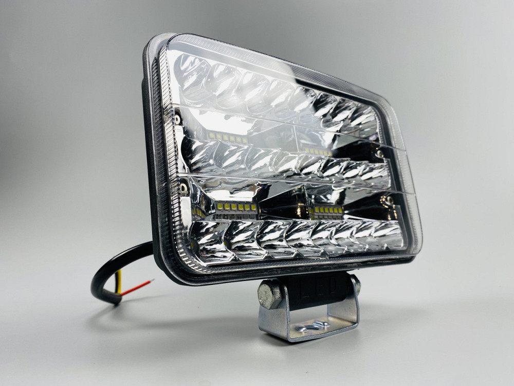 Прямокутна LED фара 144 Вт 48 світлодіодів з чіпами 3030, ближнє + дальнє автомобільне світло Мукачево - фото 4