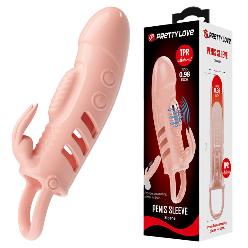 Насадка на член - Pretty Love Sloane Vibrating Penis Sleeve Flesh Sex Aura Киев - изображение 1